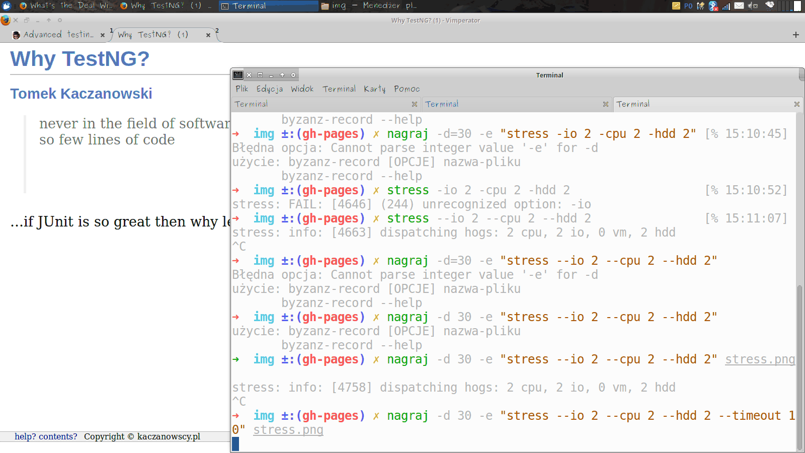 Animated gif showing stress usage
